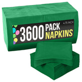 Emerald Green Beverage Napkins | 3600 Pack